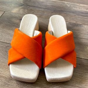 Women’s orange sandals
